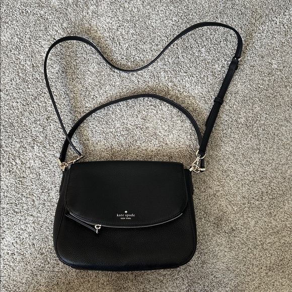 Kate Spade Black Pebbled Leather Shoulder Bag - Picture 2 of 6